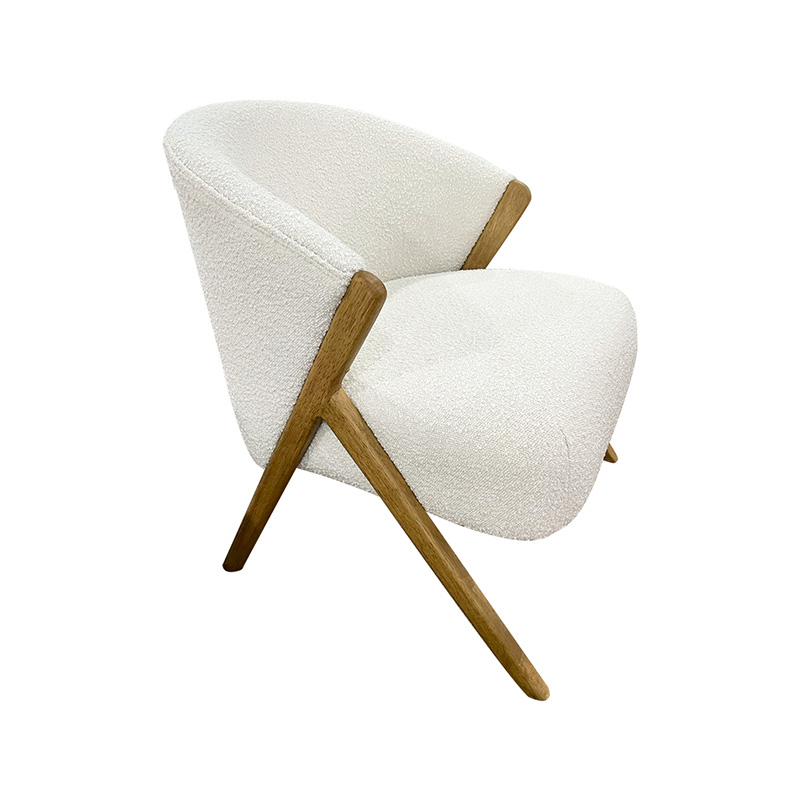 Fauteuil d'appoint en tissu d'ameublement Boucle