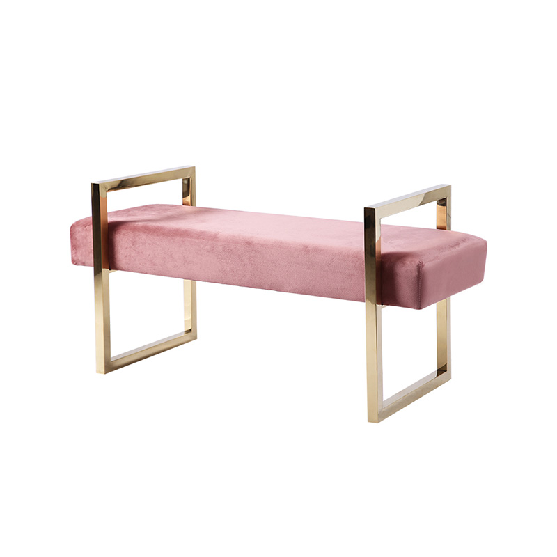 Banc avec structure en métal