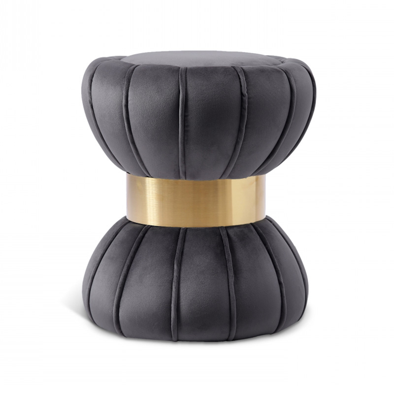 Pouf en velours