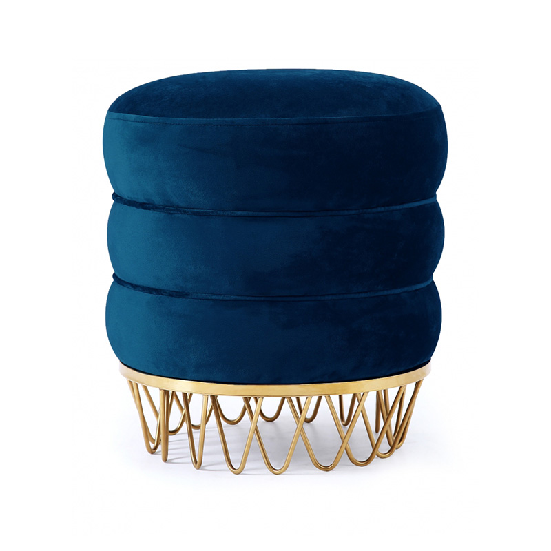 Pouf en velours