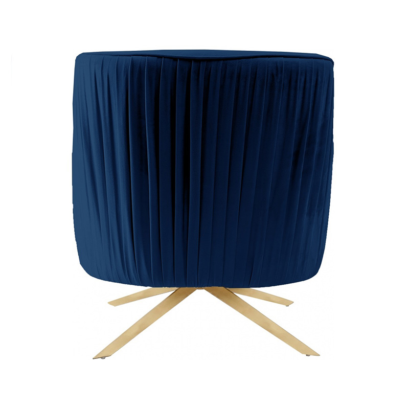 Fauteuil d'appoint pivotant en velours